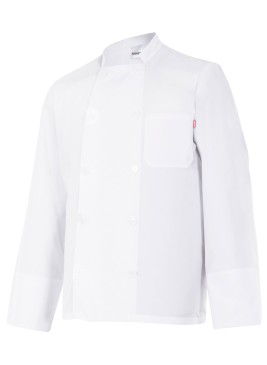 Chaqueta de cocina manga larga Velilla 434 Blanca