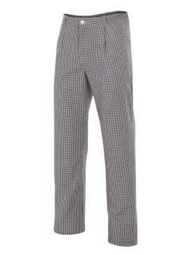 Pantalón de cocina a cuadros Velilla 351 Negro