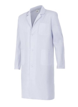 Bata de trabajo sanitaria Velilla 700P Blanca