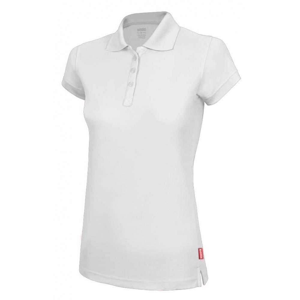 Polo de trabajo de mujer Velilla 405503 Blanco