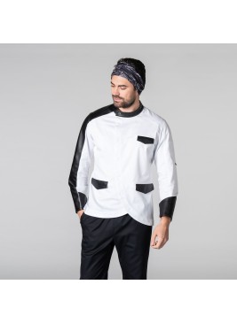 Chaqueta cocina Garys Gil 9401 Blanco