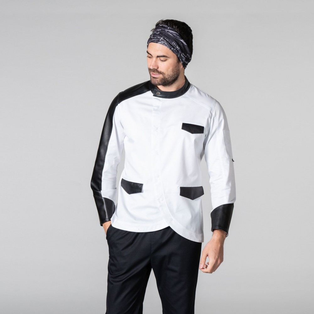 Chaqueta cocina Garys Gil 9401 Blanco