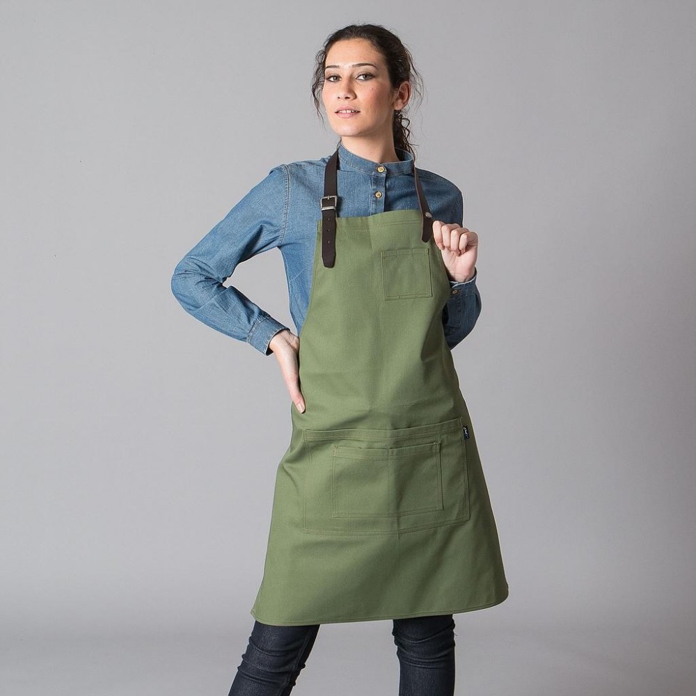 Delantal de camarero Garys 156400 Verde kaki