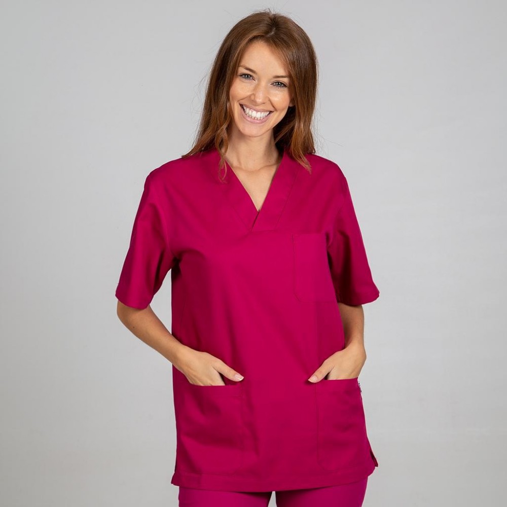 Blusa sanitaria unisex Garys 605000 Frambuesa
