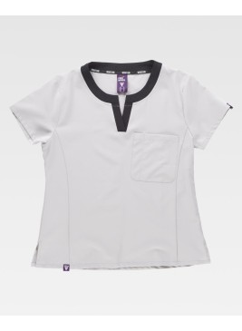 Casaca de limpieza Workteam B6953 Gris Claro-Negro