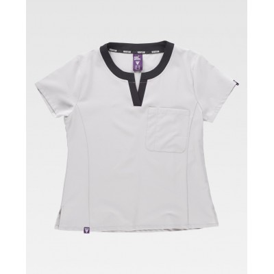 Casaca de limpieza Workteam B6953 Gris Claro-Negro