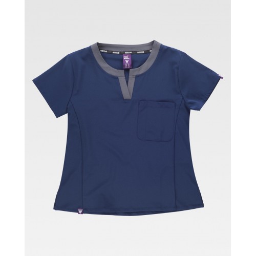 Casaca de limpieza Workteam B6953 Marino-Gris