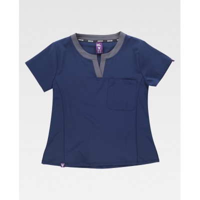 Casaca de limpieza Workteam B6953 Marino-Gris