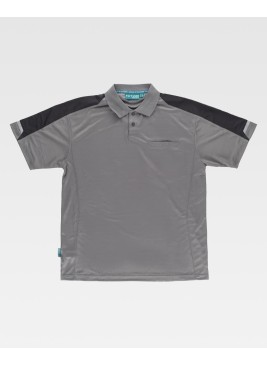 Polo M/C Workteam WF2850 Gris/Negro