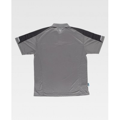 Polo M/C Workteam WF2850 Gris/Negro