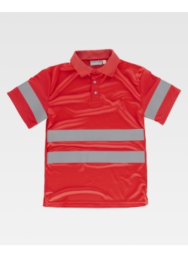 Polo de alta visibilidad rojo Workteam C3887