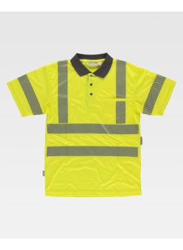 Polo alta visibilidad rejilla axila Workteam C3882