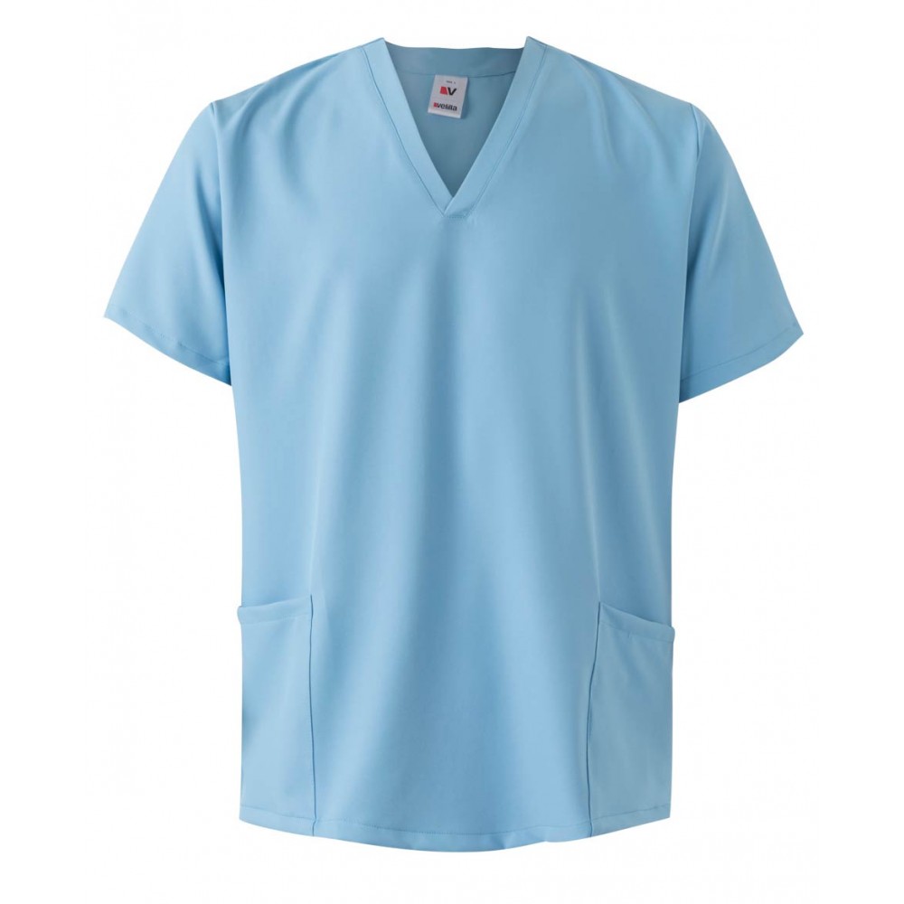 Camisola pijama sanitaria Velilla 535207 Celeste Bahia