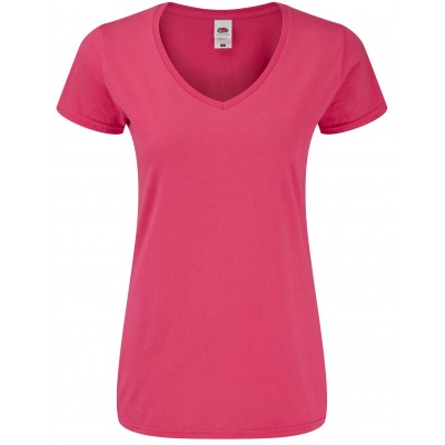 Camiseta de trabajo mujer Fruit of the loom 61444 Fucsia
