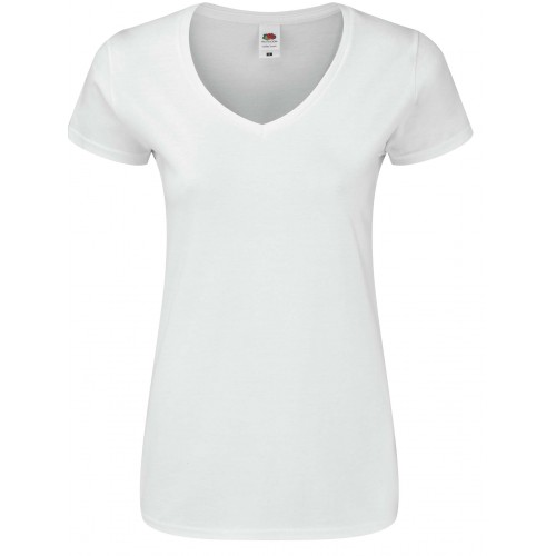 Camiseta de trabajo mujer Fruit of the loom 61444 Blanca