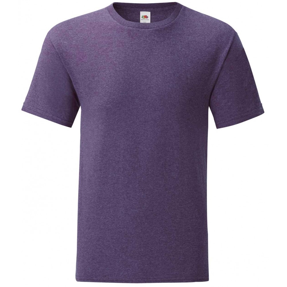 Camiseta de trabajo Fruit of the loom 61430 Purpura jaspeado