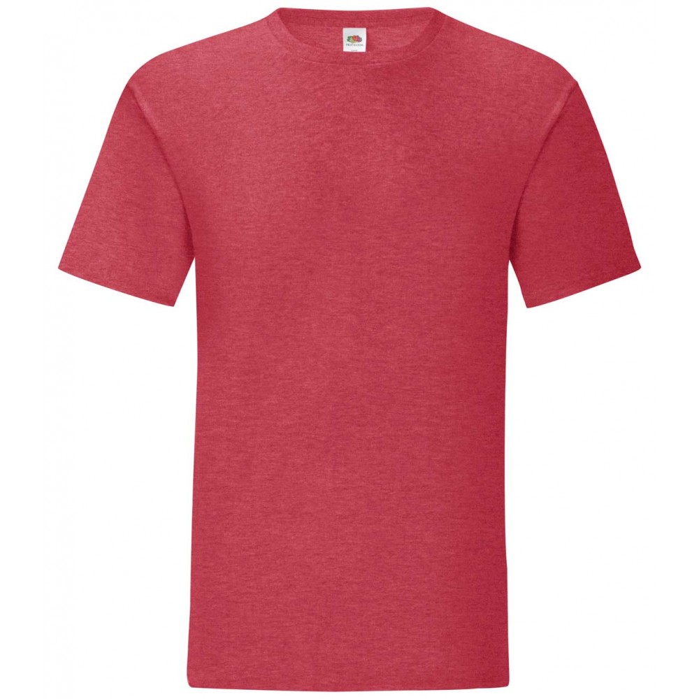 Camiseta de trabajo Fruit of the loom 61430 Rojo jaspeado