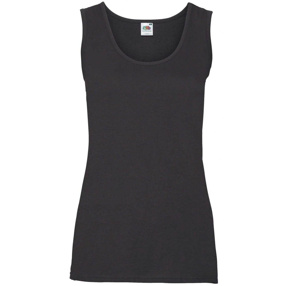 Camiseta de trabajo de mujer Fruit Of The Loom 61376 Negra