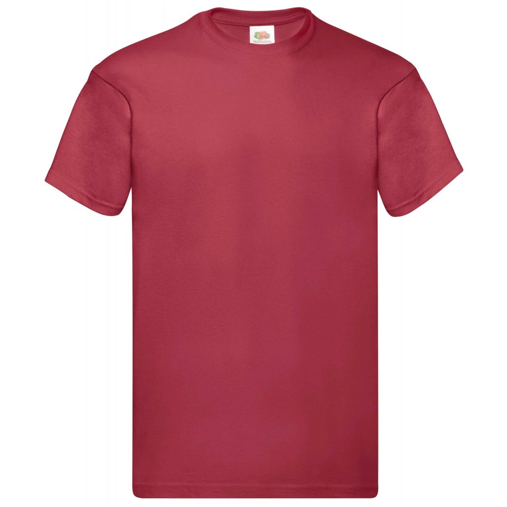 Camiseta de trabajo Fuit Of The Loom 61082 Rojo Teja