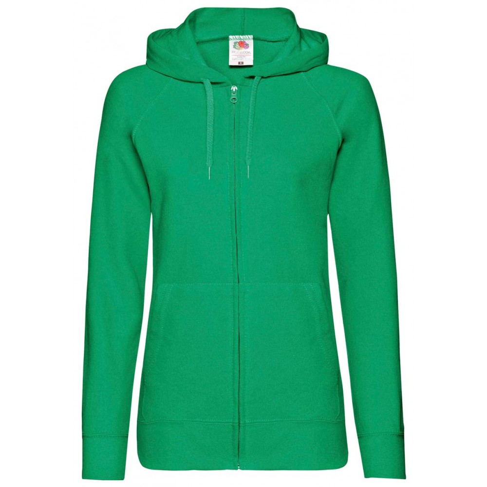 Sudadera de trabajo mujer Fruit Of The Loom 62150 Verde Kelly