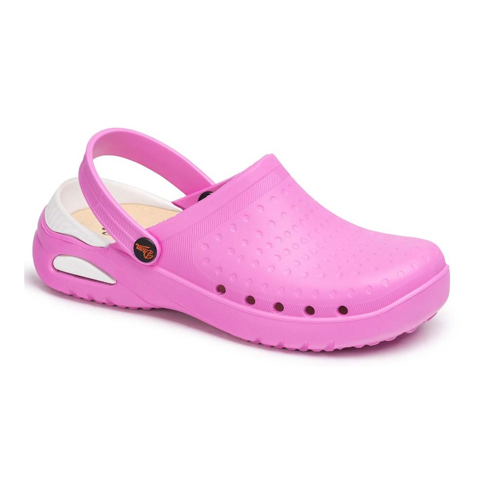 Zueco sanitario con correa resistente Eva Soft rosa