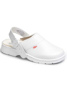 Zueco Sanitario con correa 1805-Piel-A Dian Blanco