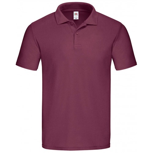 Polo de trabajo Fruit Of The Loom Granate