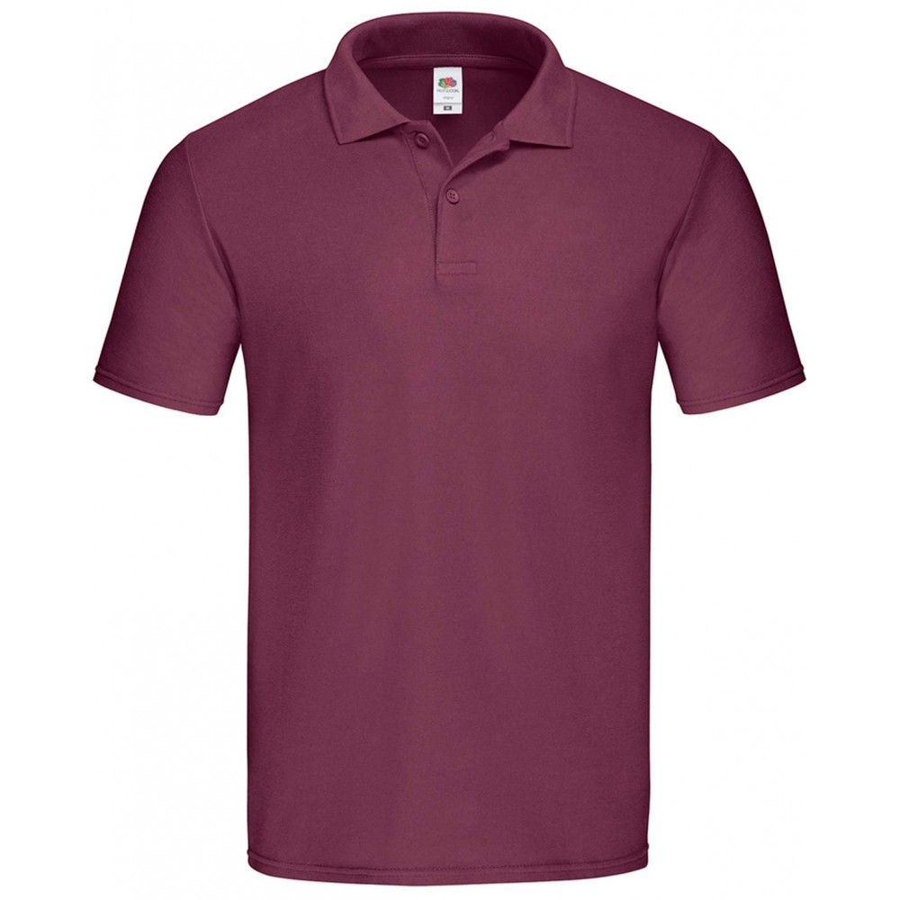 Polo de trabajo Fruit Of The Loom Granate