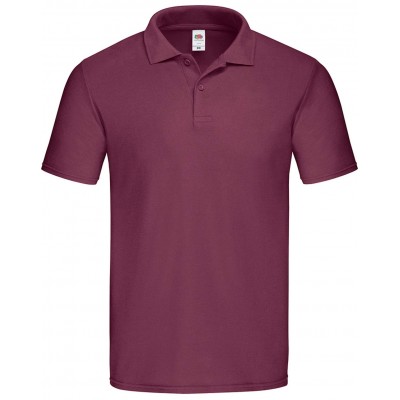 Polo de trabajo Fruit Of The Loom Granate