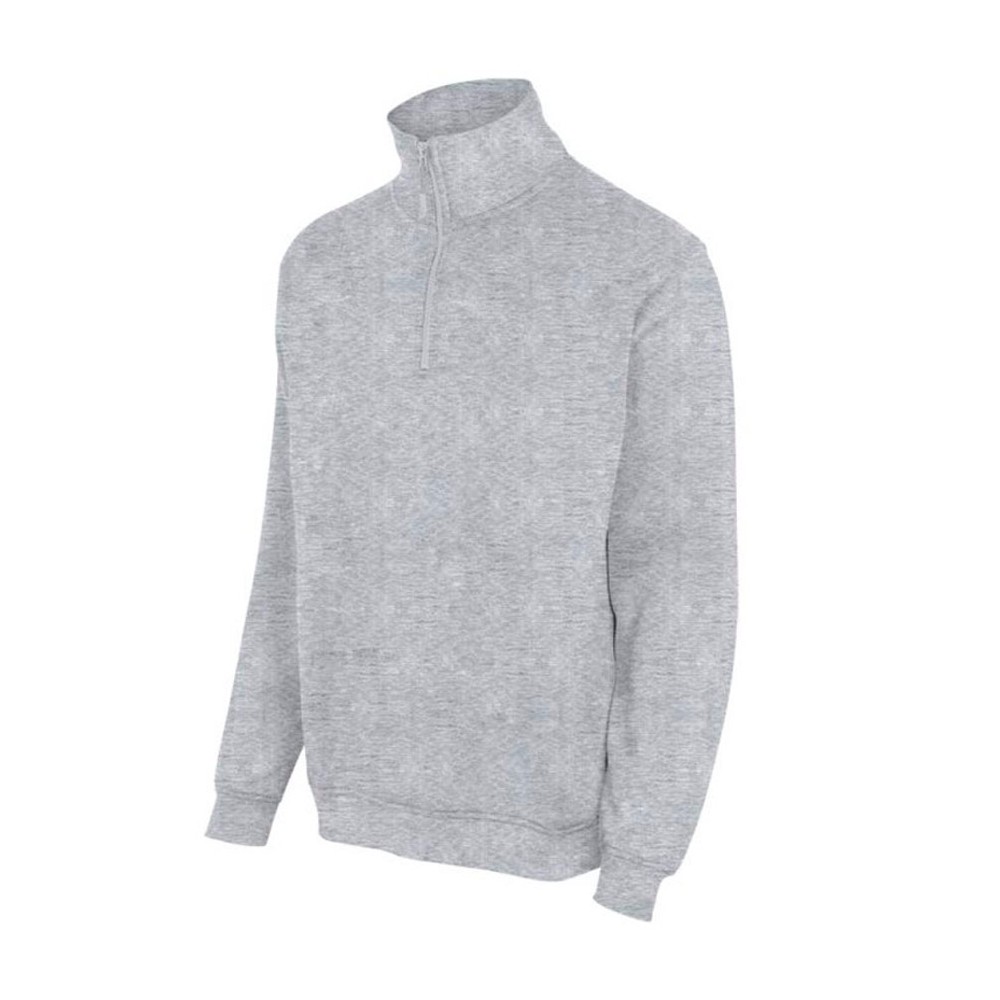 Sudadera de trabajo media cremallera Velilla 105702 Gris jaspeado
