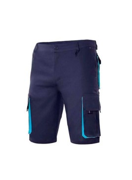 Bermuda de trabajo bicolor Velilla 103007 Navy-Celeste