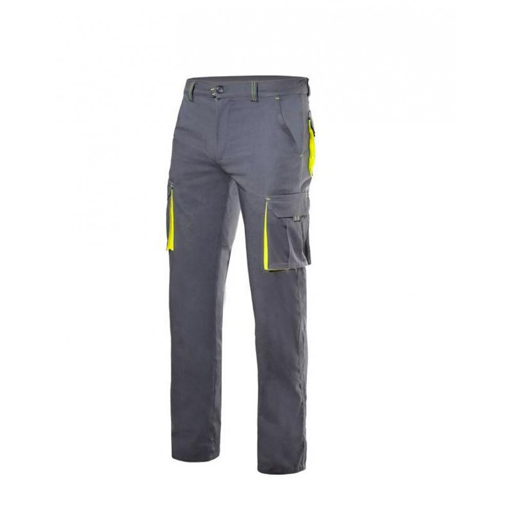 Pantalón de trabajo bicolor Gris Velilla 103008S