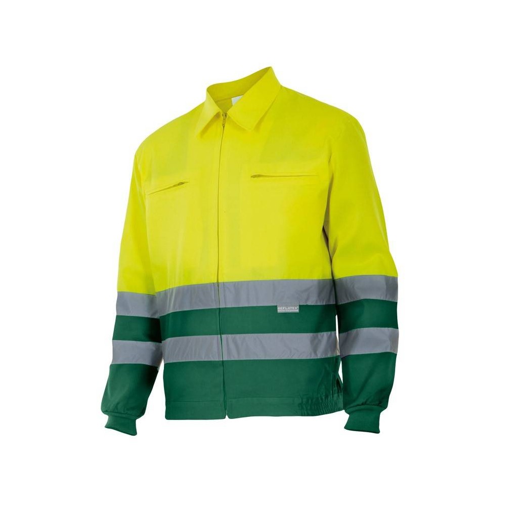 Cazadora alta visibilidad bicolor Velilla 153 Verde-Amarillo