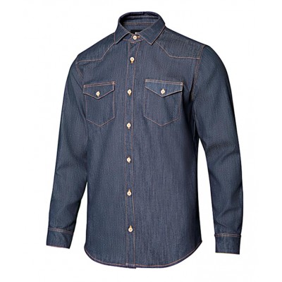 Camisa de trabajo vaquera Velilla 405006S Azul