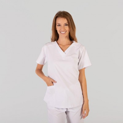 Blusa Sanitaria mujer Garys 6596 Rosalía Blanca
