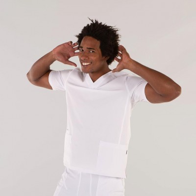 Blusa sanitaria hombre Garys 6175 Tadeo Blanca