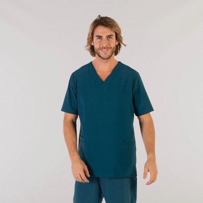 Blusa sanitaria hombre Garys 6175 Tadeo Verde petroleo