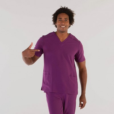 Blusa sanitaria hombre Garys 6175 Tadeo Morado