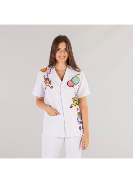 Blusa sanitaria Garys 6152 Amaia Blanca
