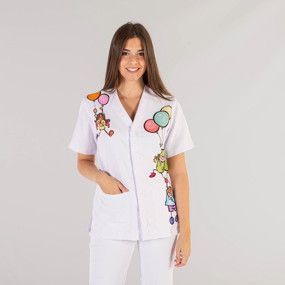 Blusa sanitaria Garys 6152 Amaia Blanca