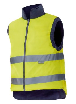 Chaleco alta visibilidad reversible Velilla 148 Marino-amarillo