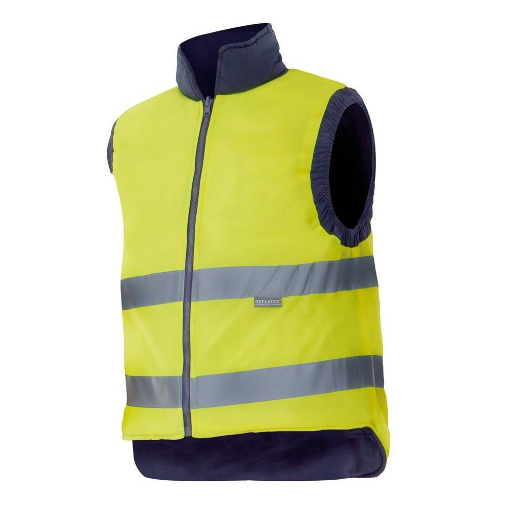 Chaleco alta visibilidad reversible Velilla 148 Marino-amarillo