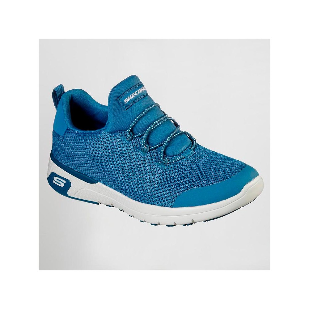 Zapatilla confortable SKECHERS mujer SK77281EC Celeste