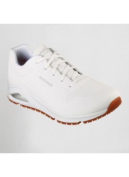 SKECHERS de trabajo cómodo para hombre SK200054EC Blanca