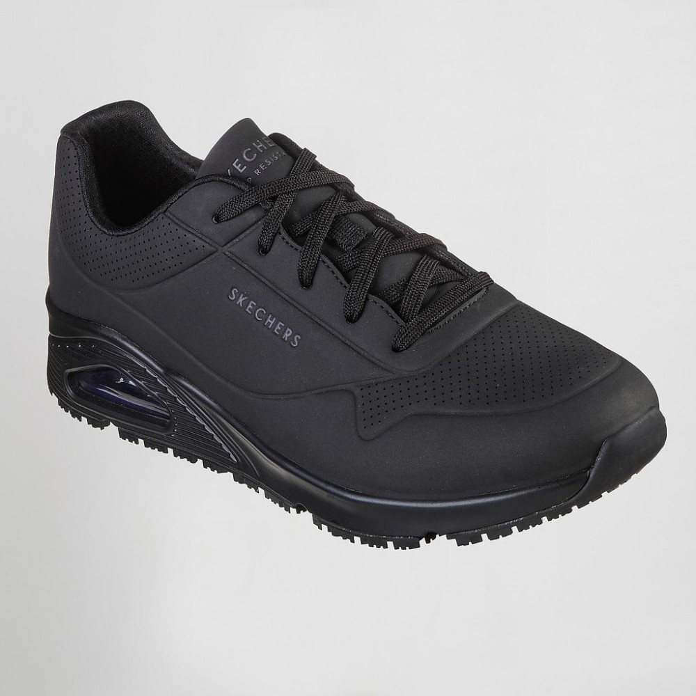 SKECHERS de trabajo cómodo para hombre SK200054EC Blanca