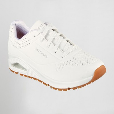 Zapatilla de trabajo SKECHERS mujer antideslizante SK108021EC Blanca