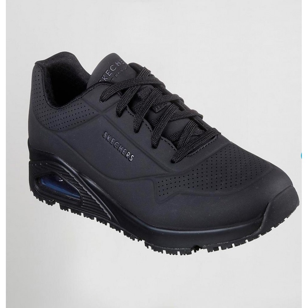 Zapatilla de trabajo SKECHERS mujer antideslizante SK108021EC Blanca