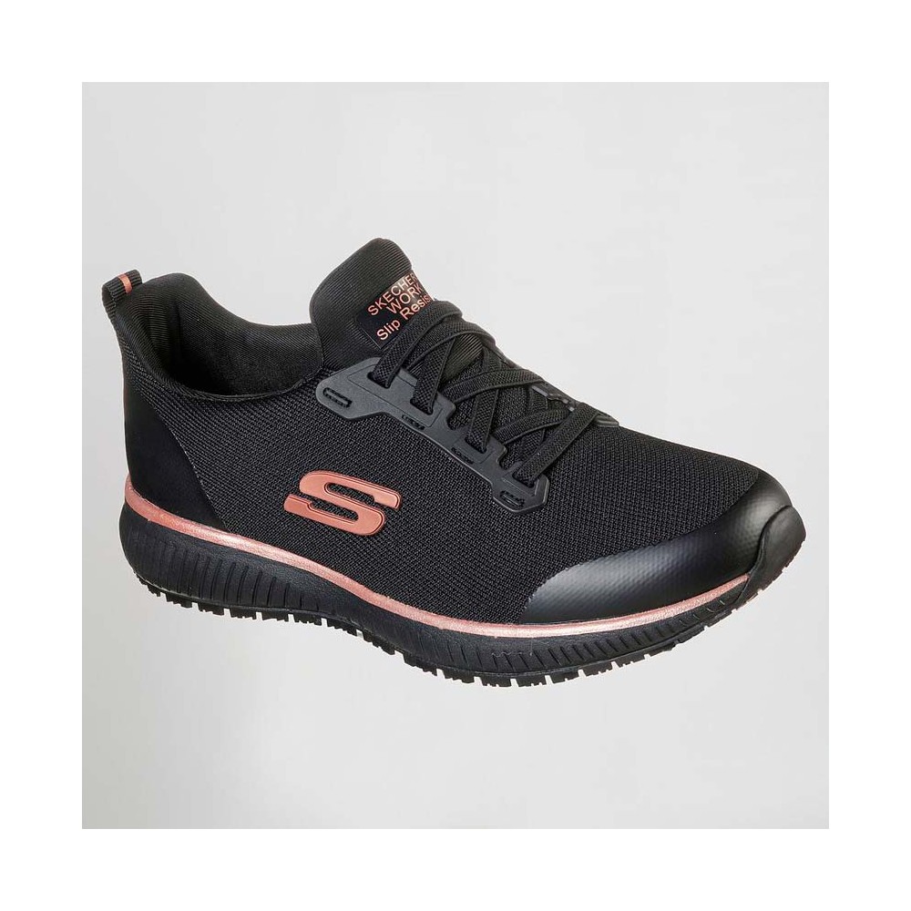 Zapato de trabajo SKECHERS mujer SK77222EC negro-Rosa