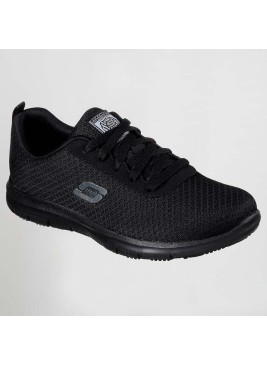 Zapatilla de trabajo SKECHERS mujer deportiva SK77210EC Negra