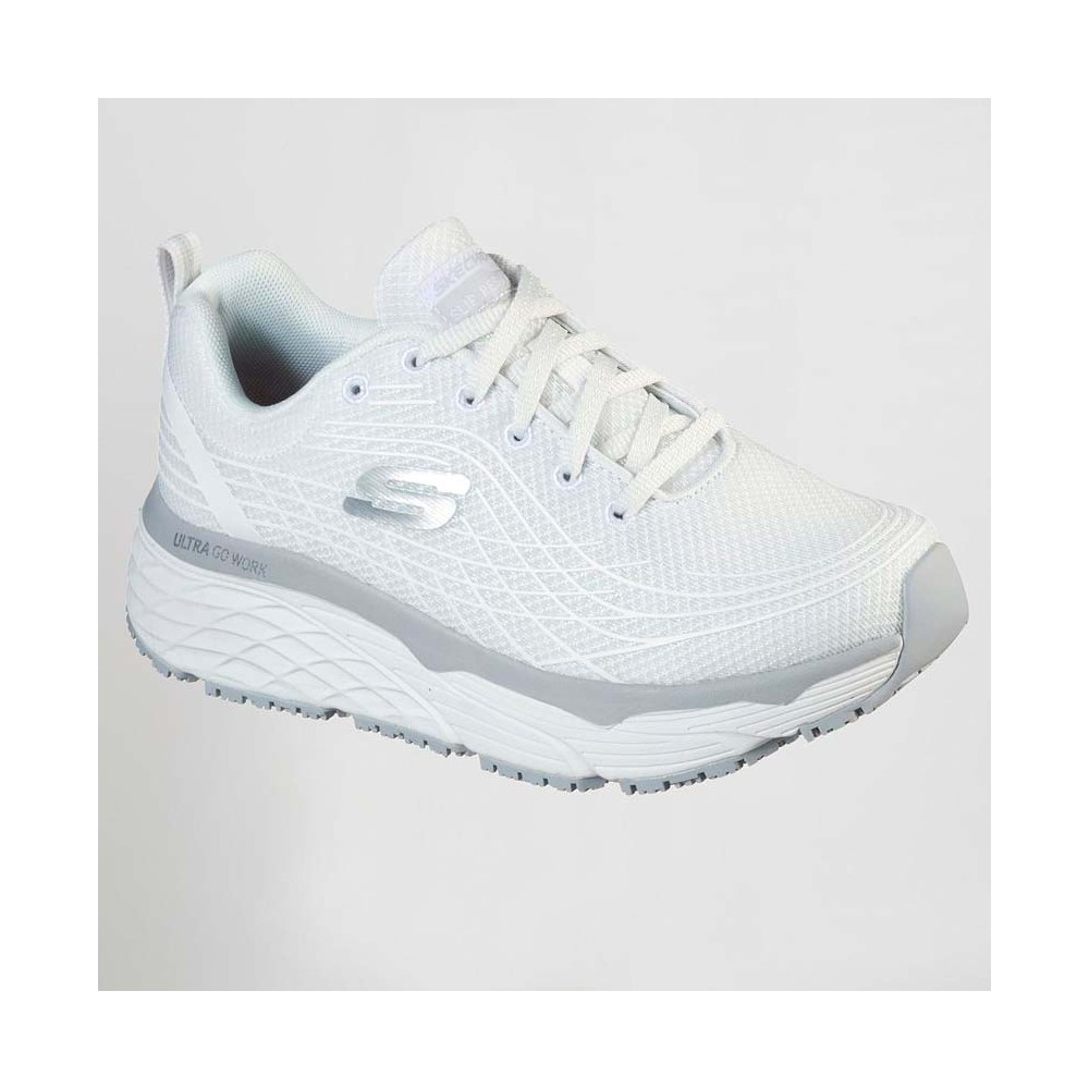 Zapatilla de trabajo SKECHERS plantilla espuma mujer SK108016EC Blanco